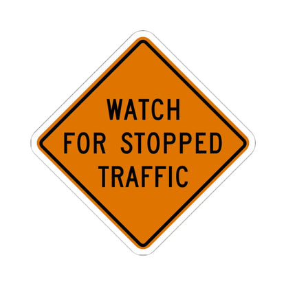 MUTCD-OH CW3-H4b (Ohio) (Road Sign) STICKER Vinyl Kiss-Cut Decal 6 Inch White - The Sticker Space