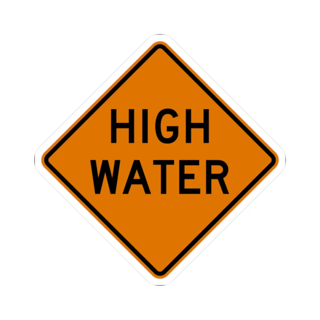 MUTCD-OH CW8-H18a (Ohio) (Road Sign) STICKER Vinyl Kiss-Cut Decal 2 Inch White - The Sticker Space