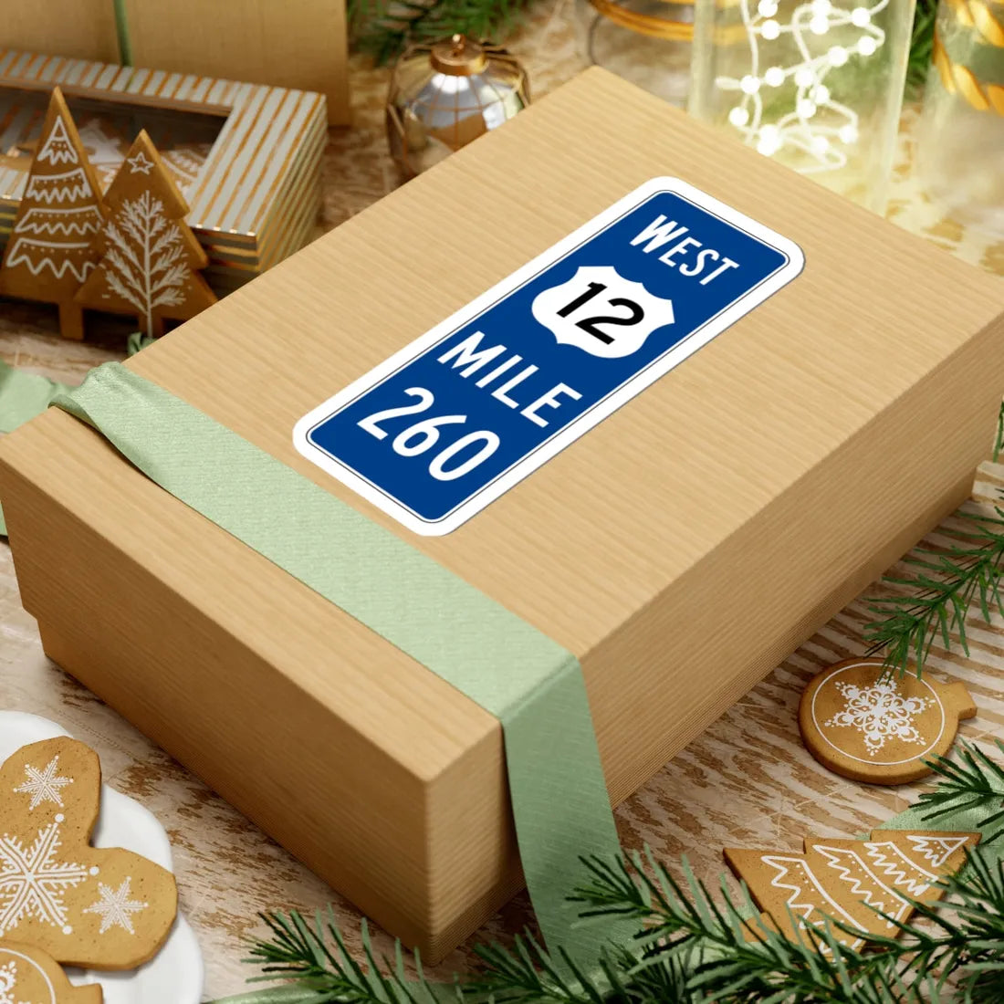 MUTCD-OH D10-4 (Ohio) (Road Sign) STICKER Vinyl Kiss-Cut Decal - The Sticker Space