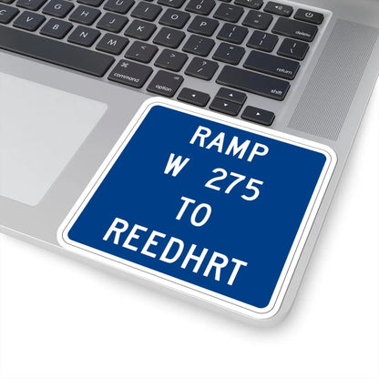 MUTCD-OH D10-H5a (Ohio) (Road Sign) STICKER Vinyl Kiss-Cut Decal - The Sticker Space