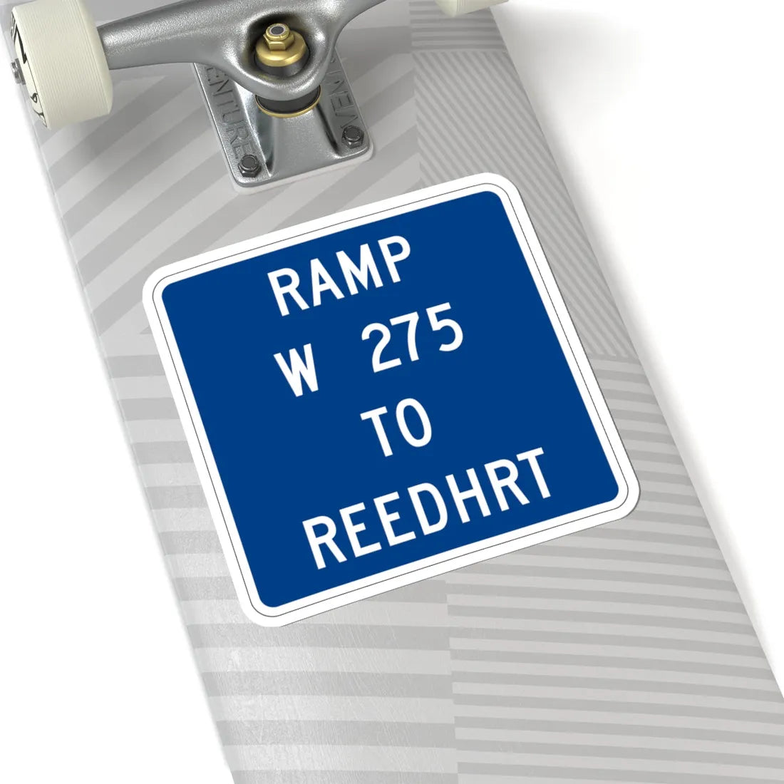 MUTCD-OH D10-H5a (Ohio) (Road Sign) STICKER Vinyl Kiss-Cut Decal - The Sticker Space