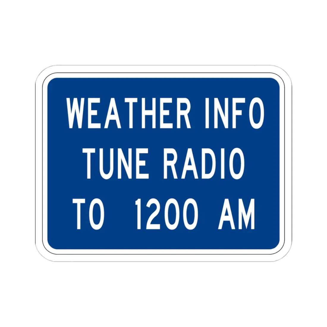 MUTCD-OH D5-H49P (Ohio) (Road Sign) STICKER Vinyl Kiss-Cut Decal 4 Inch White - The Sticker Space