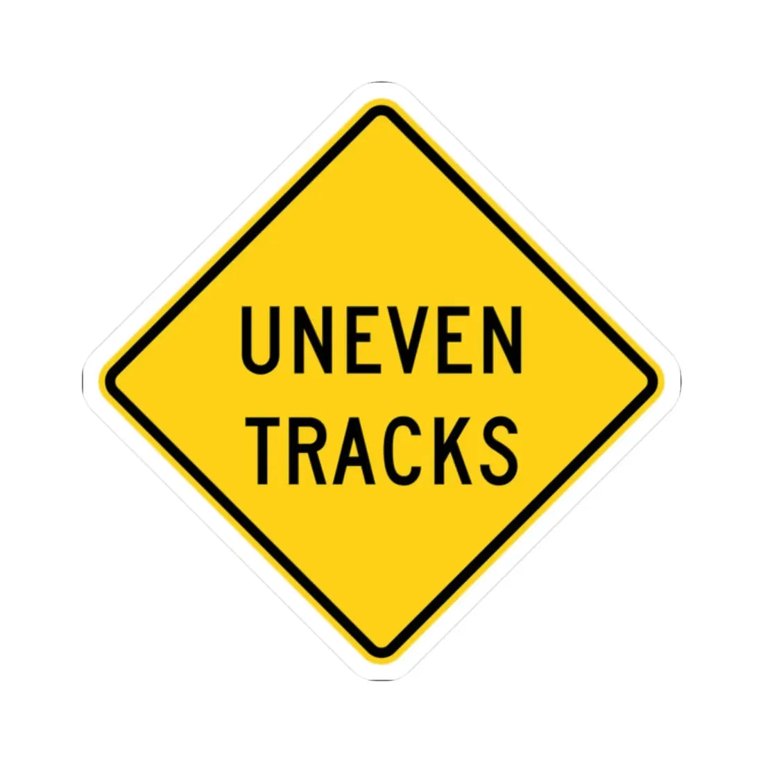 MUTCD-OH W10-H20 (Ohio) (Road Sign) STICKER Vinyl Kiss-Cut Decal 2 Inch White - The Sticker Space