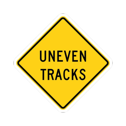 MUTCD-OH W10-H20 (Ohio) (Road Sign) STICKER Vinyl Kiss-Cut Decal 2 Inch White - The Sticker Space