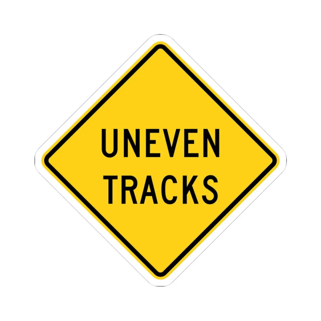 MUTCD-OH W10-H20 (Ohio) (Road Sign) STICKER Vinyl Kiss-Cut Decal 3 Inch White - The Sticker Space