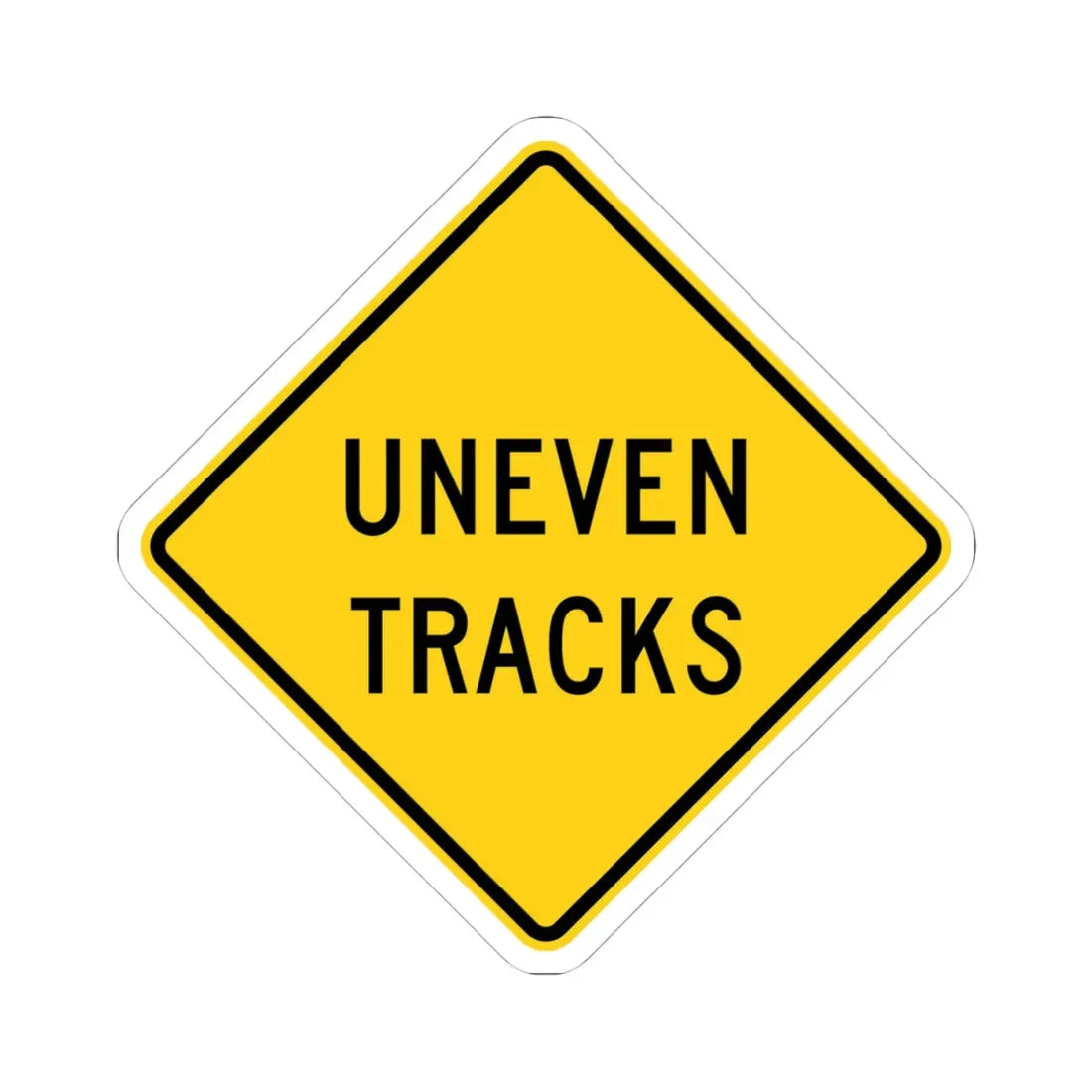 MUTCD-OH W10-H20 (Ohio) (Road Sign) STICKER Vinyl Kiss-Cut Decal 4 Inch White - The Sticker Space