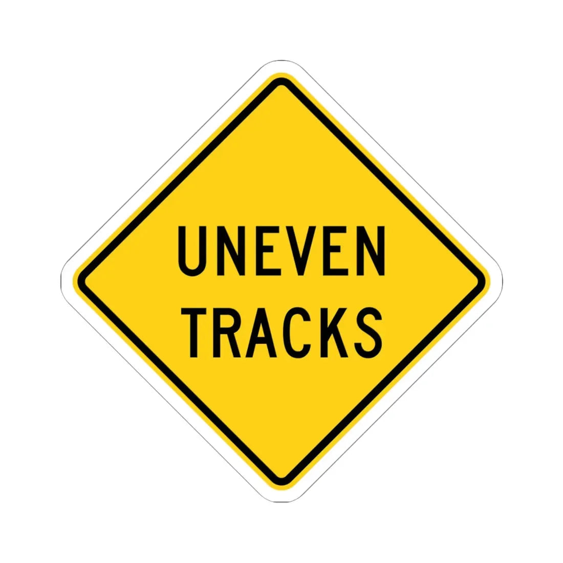 MUTCD-OH W10-H20 (Ohio) (Road Sign) STICKER Vinyl Kiss-Cut Decal 6 Inch White - The Sticker Space