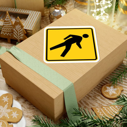 MUTCD-OH W11-2R (Ohio) (Road Sign) STICKER Vinyl Kiss-Cut Decal - The Sticker Space