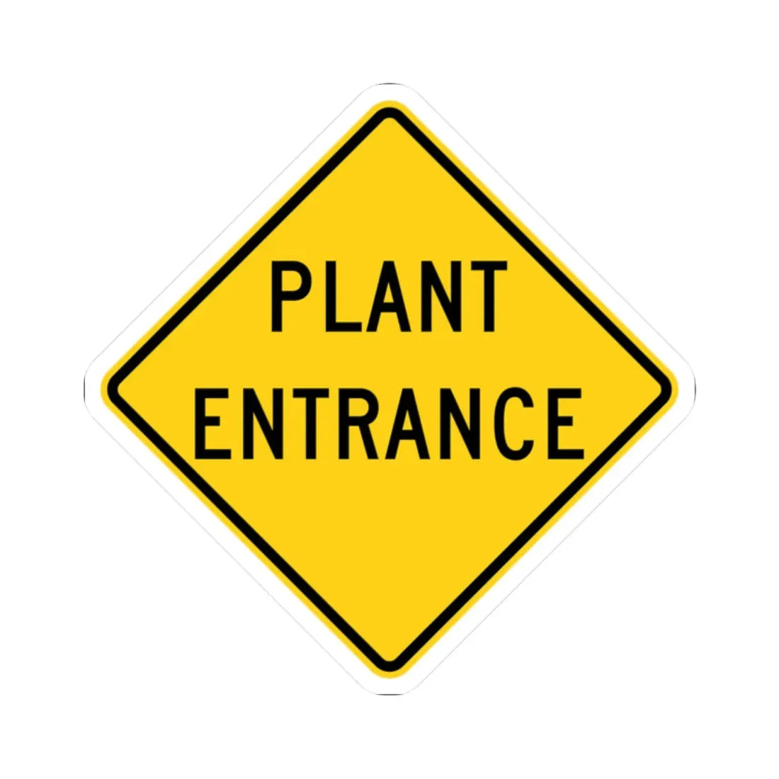 MUTCD-OH W11-H13 (Ohio) (Road Sign) STICKER Vinyl Kiss-Cut Decal 2 Inch White - The Sticker Space