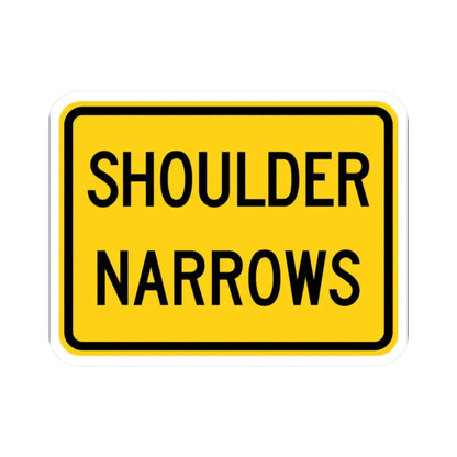 MUTCD-OH W11-H14P (Ohio) (Road Sign) STICKER Vinyl Kiss-Cut Decal 2 Inch White - The Sticker Space