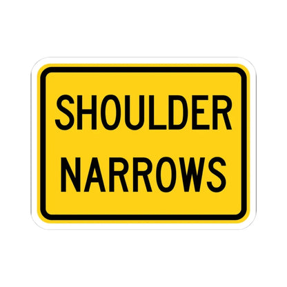 MUTCD-OH W11-H14P (Ohio) (Road Sign) STICKER Vinyl Kiss-Cut Decal 3 Inch White - The Sticker Space