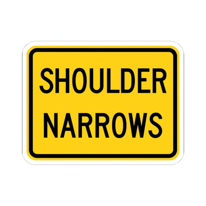 MUTCD-OH W11-H14P (Ohio) (Road Sign) STICKER Vinyl Kiss-Cut Decal 4 Inch White - The Sticker Space