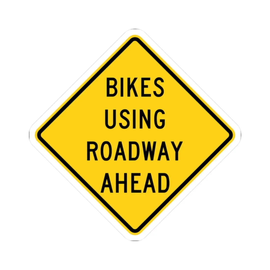 MUTCD-OH W11-H1a (Ohio) (Road Sign) STICKER Vinyl Kiss-Cut Decal 2 Inch White - The Sticker Space