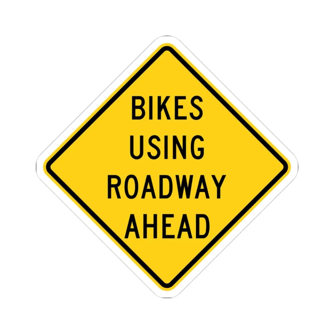 MUTCD-OH W11-H1a (Ohio) (Road Sign) STICKER Vinyl Kiss-Cut Decal 3 Inch White - The Sticker Space