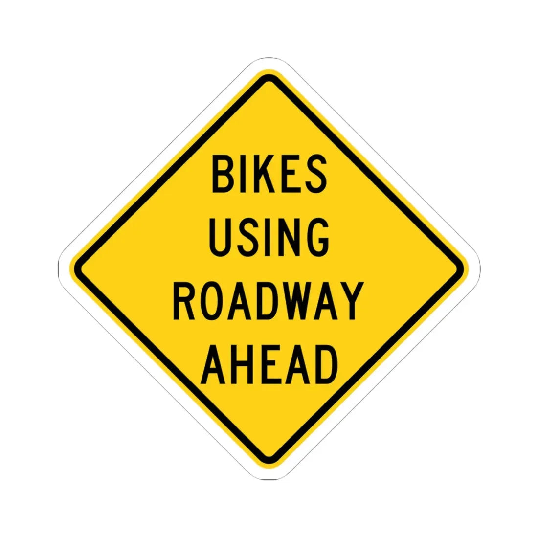 MUTCD-OH W11-H1a (Ohio) (Road Sign) STICKER Vinyl Kiss-Cut Decal 4 Inch White - The Sticker Space