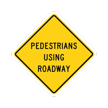 MUTCD-OH W11-H2a (Ohio) (Road Sign) STICKER Vinyl Kiss-Cut Decal 2 Inch White - The Sticker Space