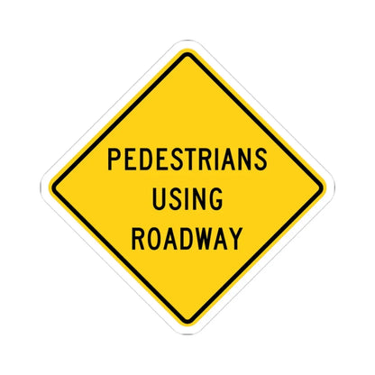 MUTCD-OH W11-H2a (Ohio) (Road Sign) STICKER Vinyl Kiss-Cut Decal 3 Inch White - The Sticker Space