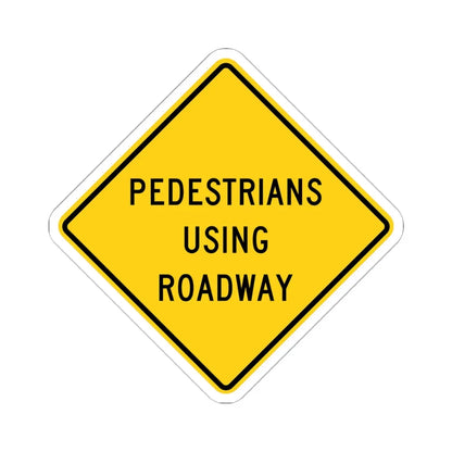 MUTCD-OH W11-H2a (Ohio) (Road Sign) STICKER Vinyl Kiss-Cut Decal 6 Inch White - The Sticker Space