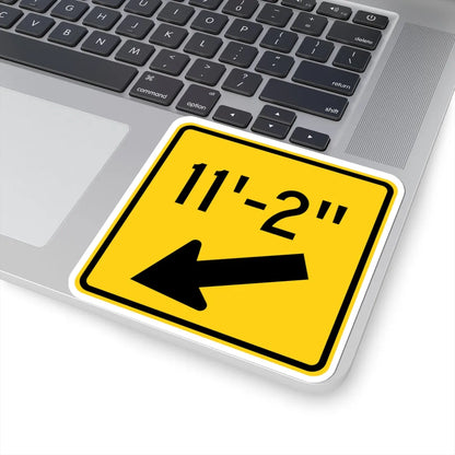 MUTCD-OH W12-H3L (Ohio) (Road Sign) STICKER Vinyl Kiss-Cut Decal - The Sticker Space