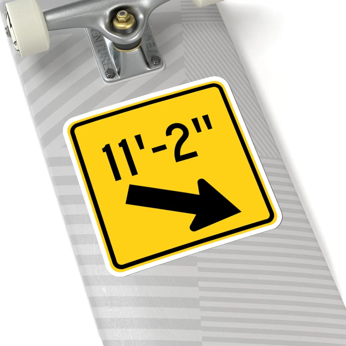 MUTCD-OH W12-H3R (Ohio) (Road Sign) STICKER Vinyl Kiss-Cut Decal - The Sticker Space