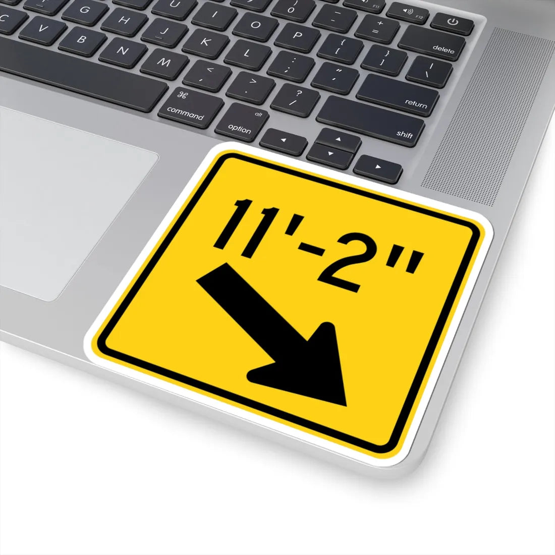 MUTCD-OH W12-H3R (Ohio) (Road Sign) STICKER Vinyl Kiss-Cut Decal - The Sticker Space