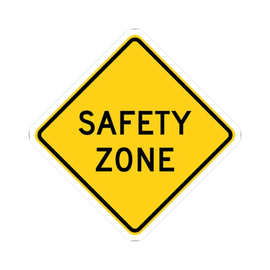 MUTCD-OH W15-H2 (Ohio) (Road Sign) STICKER Vinyl Kiss-Cut Decal 2 Inch White - The Sticker Space