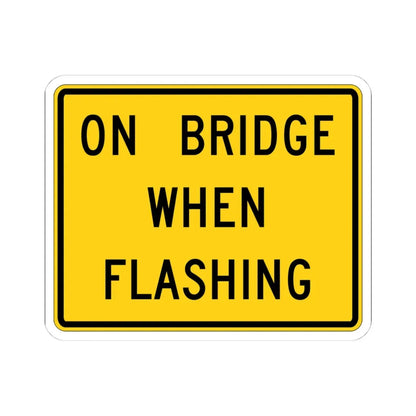 MUTCD-OH W16-H13aP (Ohio) (Road Sign) STICKER Vinyl Kiss-Cut Decal 4 Inch White - The Sticker Space