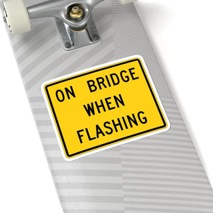 MUTCD-OH W16-H13aP (Ohio) (Road Sign) STICKER Vinyl Kiss-Cut Decal - The Sticker Space