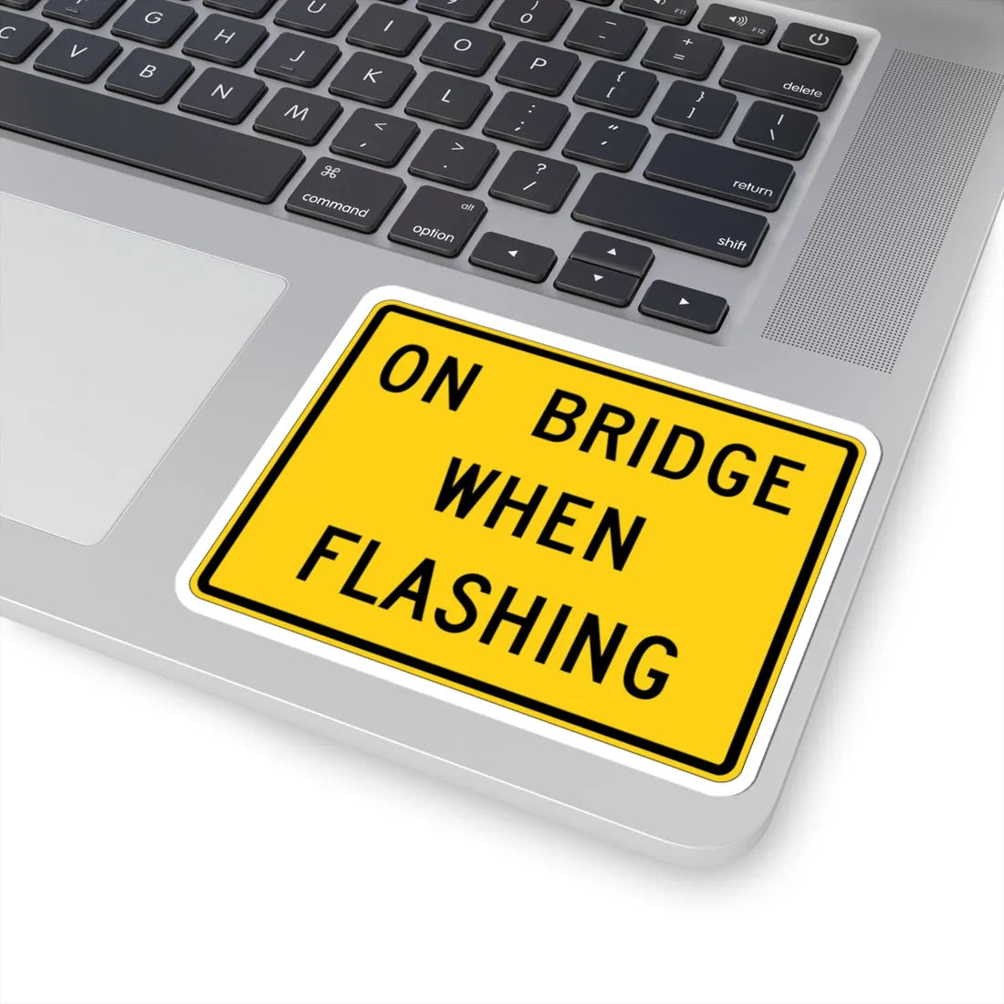 MUTCD-OH W16-H13aP (Ohio) (Road Sign) STICKER Vinyl Kiss-Cut Decal - The Sticker Space