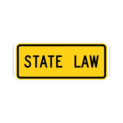 MUTCD-OH W16-H19P (Ohio) (Road Sign) STICKER Vinyl Kiss-Cut Decal 2 Inch White - The Sticker Space