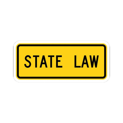 MUTCD-OH W16-H19P (Ohio) (Road Sign) STICKER Vinyl Kiss-Cut Decal 3 Inch White - The Sticker Space