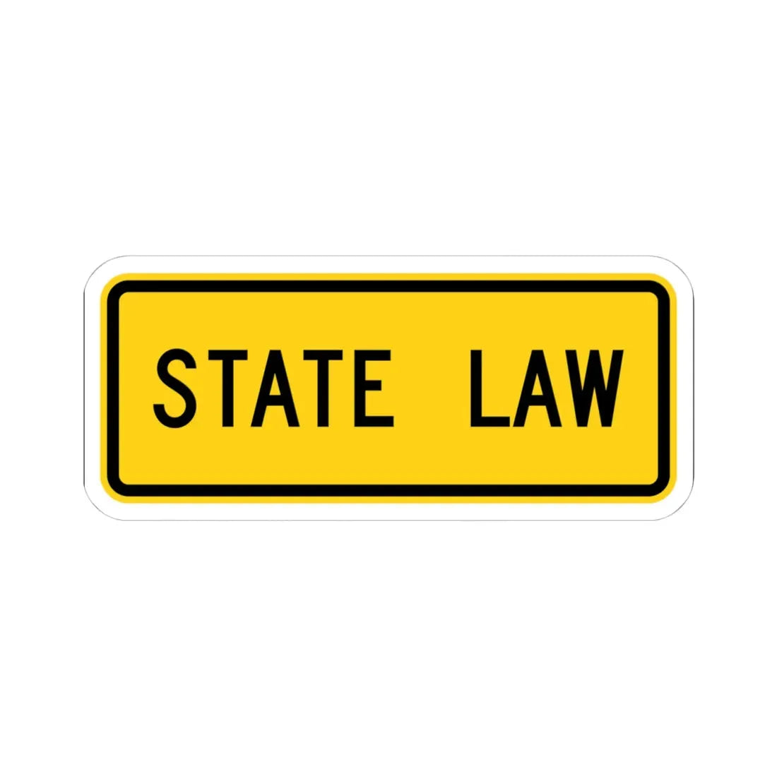 MUTCD-OH W16-H19P (Ohio) (Road Sign) STICKER Vinyl Kiss-Cut Decal 4 Inch White - The Sticker Space