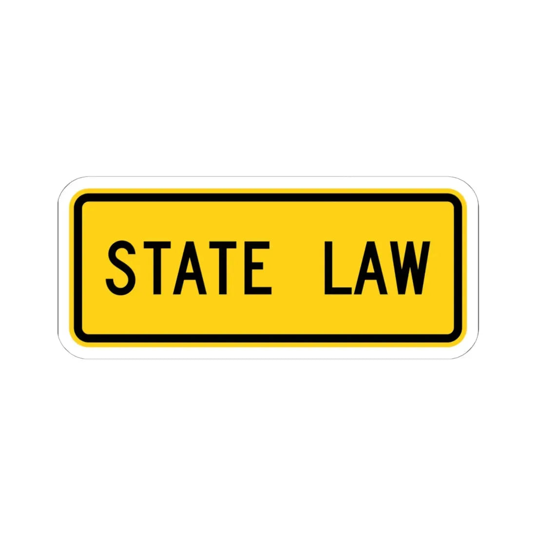 MUTCD-OH W16-H19P (Ohio) (Road Sign) STICKER Vinyl Kiss-Cut Decal 6 Inch White - The Sticker Space