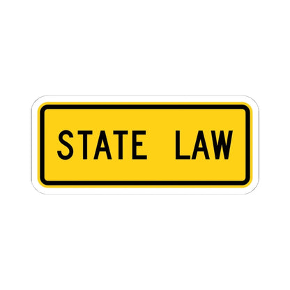 MUTCD-OH W16-H19P (Ohio) (Road Sign) STICKER Vinyl Kiss-Cut Decal 6 Inch White - The Sticker Space