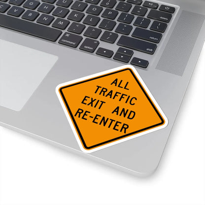 MUTCD-OH W20-H19 (Ohio) (Road Sign) STICKER Vinyl Kiss-Cut Decal - The Sticker Space