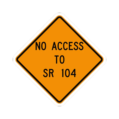 MUTCD-OH W20-H20 (Ohio) (Road Sign) STICKER Vinyl Kiss-Cut Decal 2 Inch White - The Sticker Space