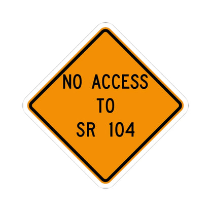 MUTCD-OH W20-H20 (Ohio) (Road Sign) STICKER Vinyl Kiss-Cut Decal 3 Inch White - The Sticker Space