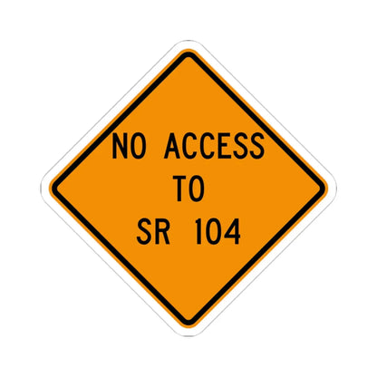 MUTCD-OH W20-H20 (Ohio) (Road Sign) STICKER Vinyl Kiss-Cut Decal 4 Inch White - The Sticker Space