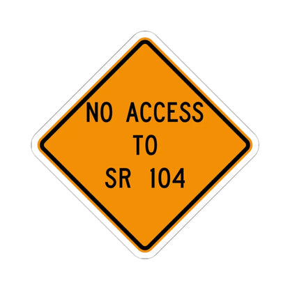 MUTCD-OH W20-H20 (Ohio) (Road Sign) STICKER Vinyl Kiss-Cut Decal 6 Inch White - The Sticker Space