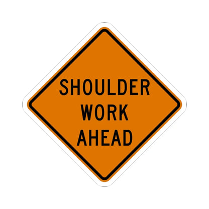 MUTCD-OH W21-H5 (Ohio) (Road Sign) STICKER Vinyl Kiss-Cut Decal 3 Inch White - The Sticker Space