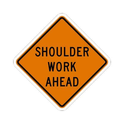 MUTCD-OH W21-H5 (Ohio) (Road Sign) STICKER Vinyl Kiss-Cut Decal 4 Inch White - The Sticker Space