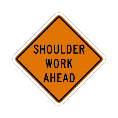 MUTCD-OH W21-H5 (Ohio) (Road Sign) STICKER Vinyl Kiss-Cut Decal 6 Inch White - The Sticker Space