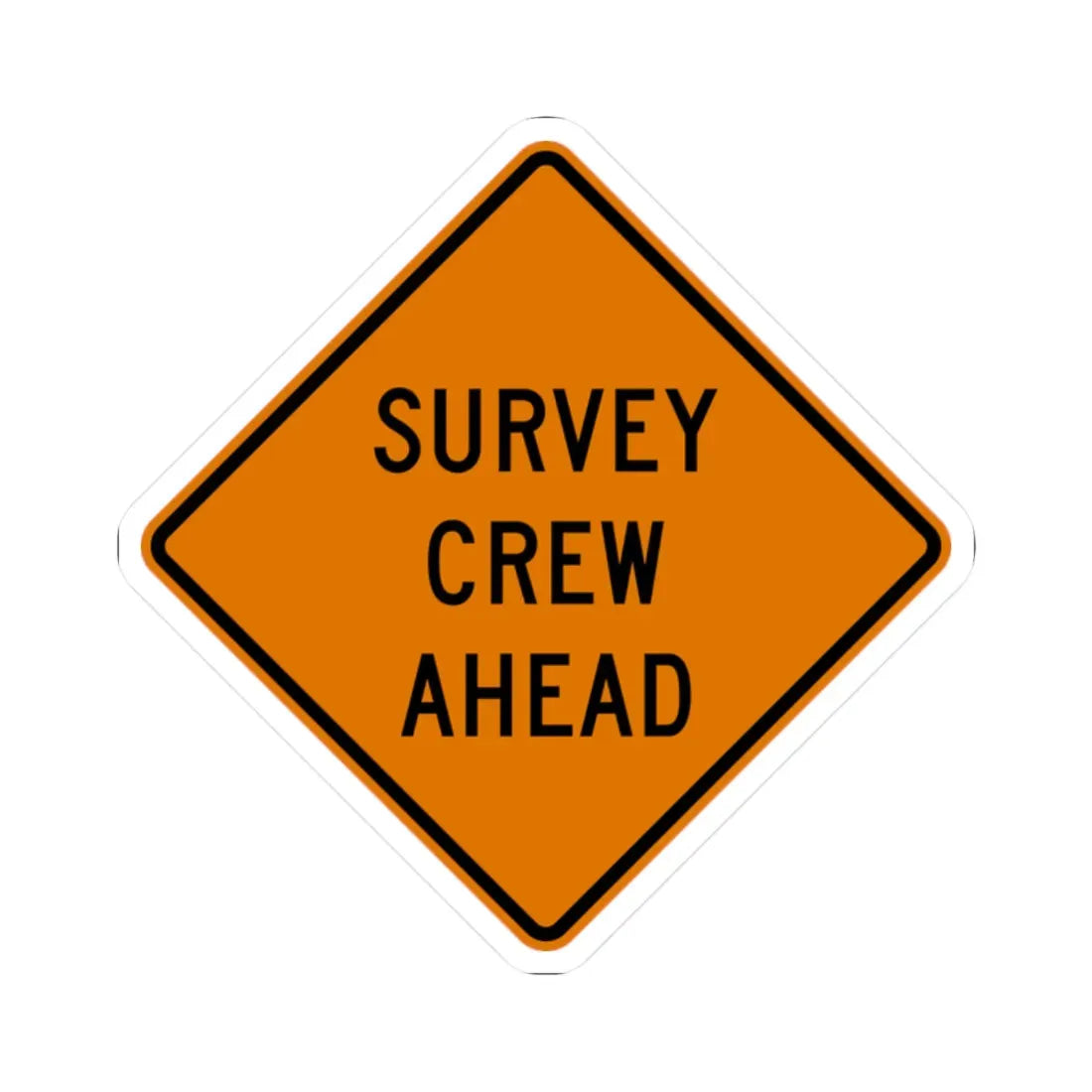 MUTCD-OH W21-H6 (Ohio) (Road Sign) STICKER Vinyl Kiss-Cut Decal 2 Inch White - The Sticker Space