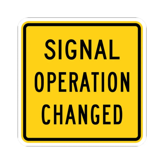 MUTCD-OH W23-H2b (Ohio) (Road Sign) STICKER Vinyl Kiss-Cut Decal 2 Inch White - The Sticker Space