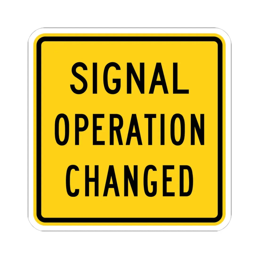 MUTCD-OH W23-H2b (Ohio) (Road Sign) STICKER Vinyl Kiss-Cut Decal 4 Inch White - The Sticker Space