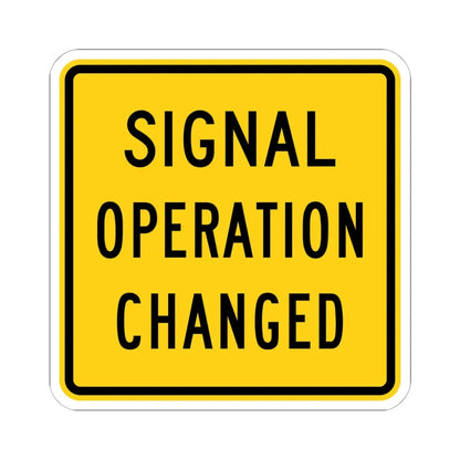 MUTCD-OH W23-H2b (Ohio) (Road Sign) STICKER Vinyl Kiss-Cut Decal 6 Inch White - The Sticker Space