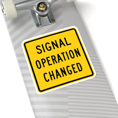 MUTCD-OH W23-H2b (Ohio) (Road Sign) STICKER Vinyl Kiss-Cut Decal - The Sticker Space