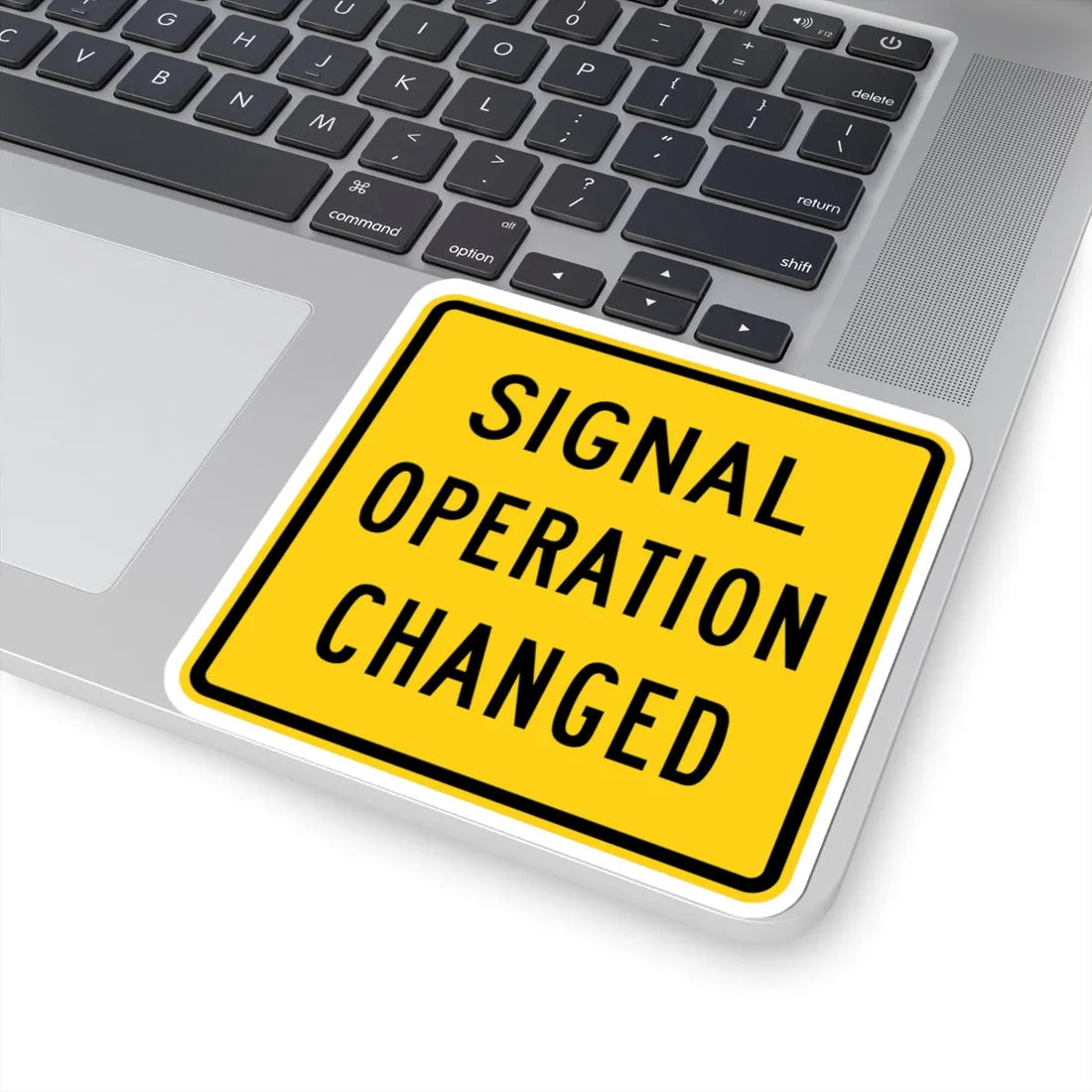 MUTCD-OH W23-H2b (Ohio) (Road Sign) STICKER Vinyl Kiss-Cut Decal - The Sticker Space