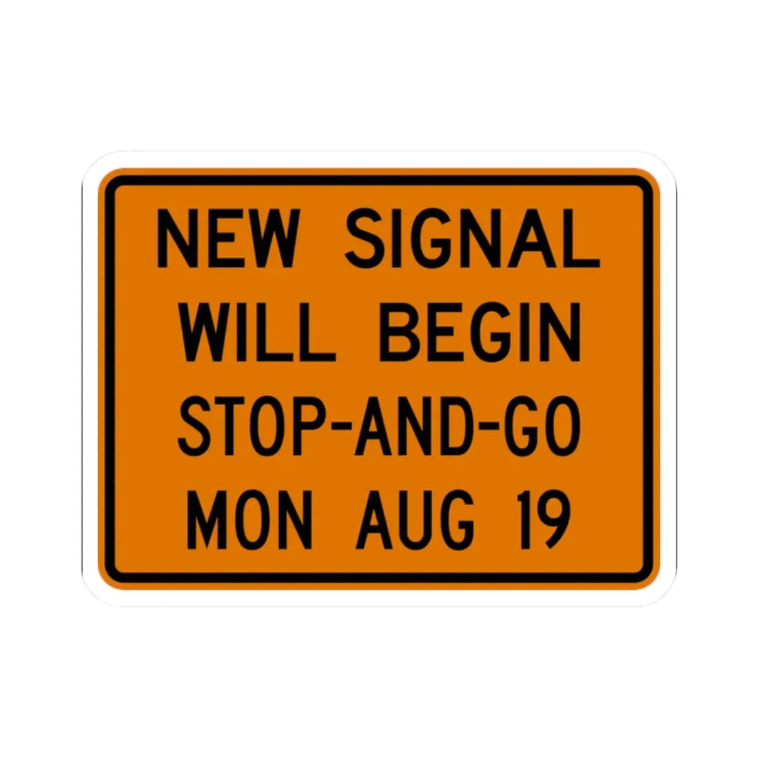 MUTCD-OH W24-H2a (Ohio) (Road Sign) STICKER Vinyl Kiss-Cut Decal 2 Inch White - The Sticker Space