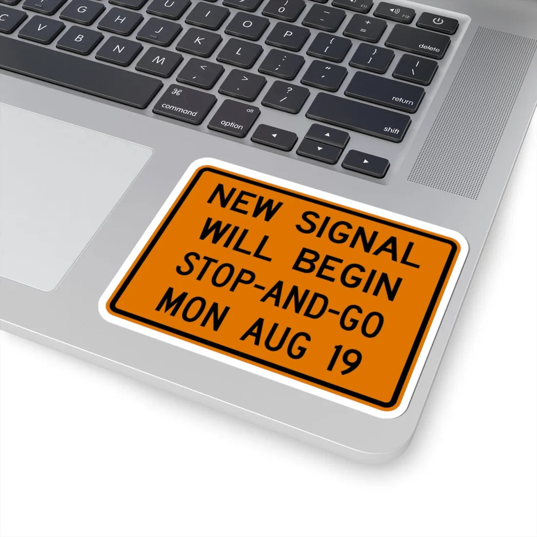 MUTCD-OH W24-H2a (Ohio) (Road Sign) STICKER Vinyl Kiss-Cut Decal - The Sticker Space